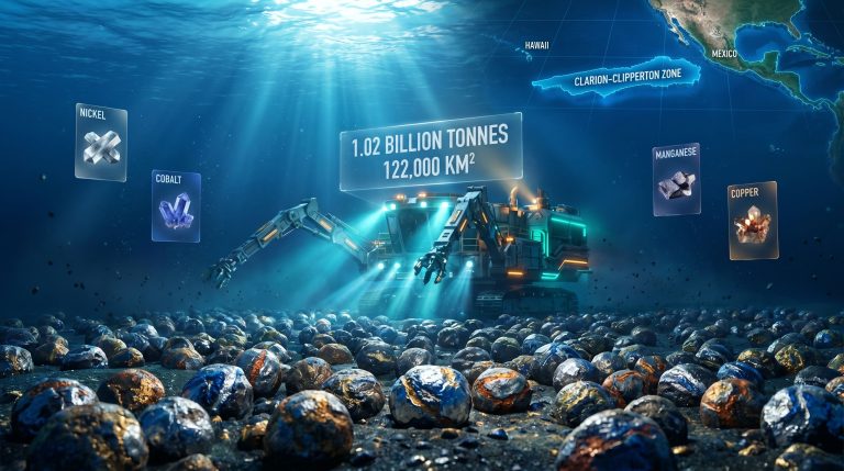 TMC Pacific deep-sea mining US approval map