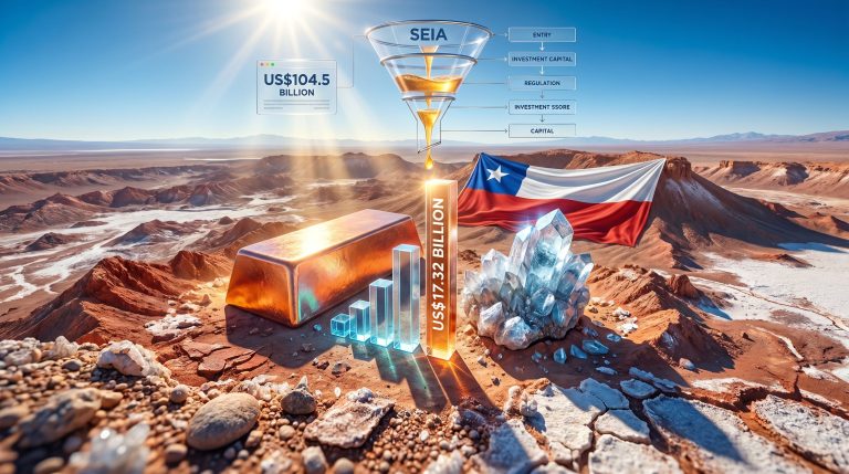 mining leads Chile's environmental review investments infographic