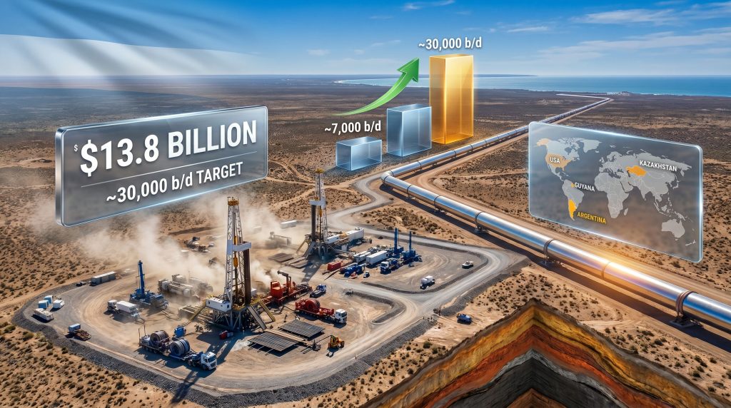 Chevron Argentina oil development proposal infographic