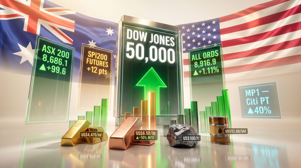 ASX to rise as futures indicate green Friday new Dow record