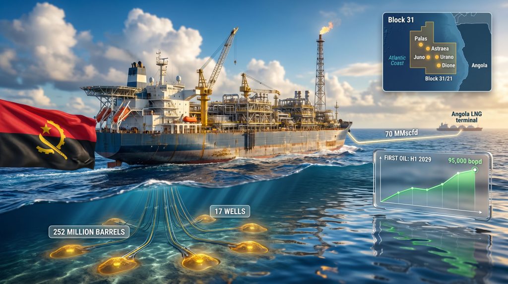 Greater PAJ project offshore Angola vessel overview