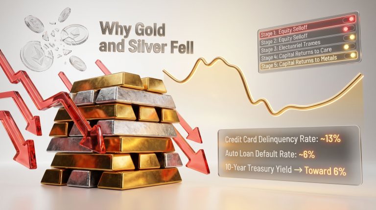 margin call in gold and silver selloff chart