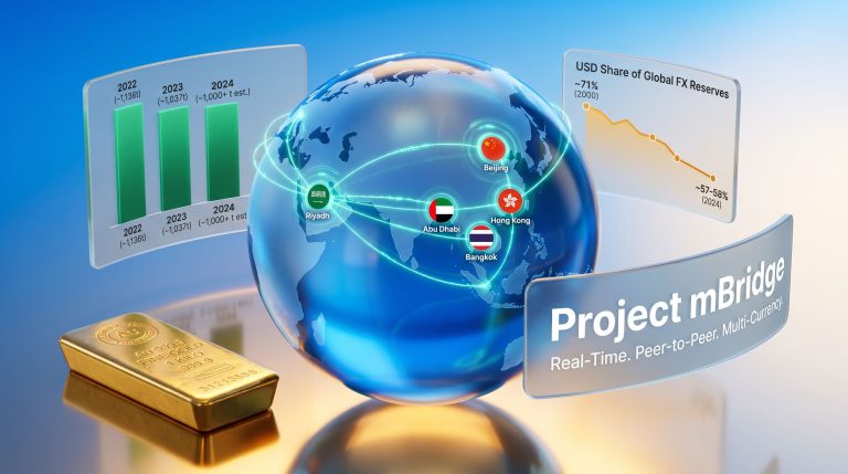 Project mBridge Saudi Arabia China payment system network map