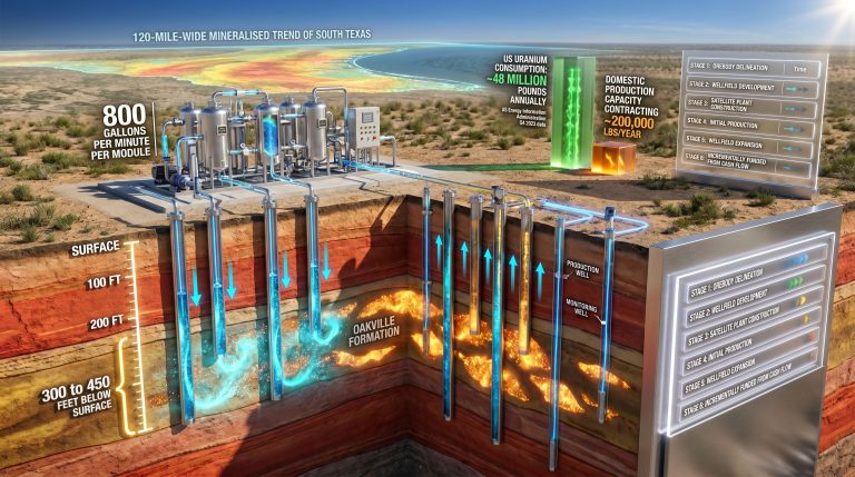 how ISR uranium projects scale production one wellfield at a time infographic