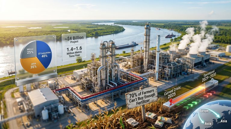 Louisiana Blue Point ammonia plant fertilizer relief claims infographic