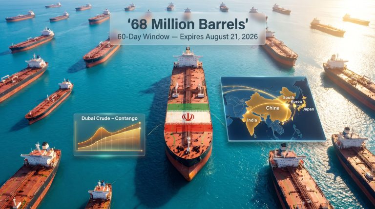 Iran oil exports after US waiver tankers map graphics