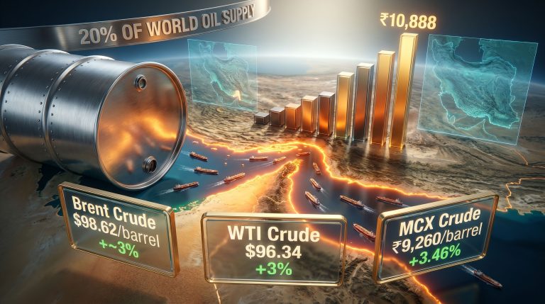 Crude oil futures hit record high amid West Asia tensions infographic