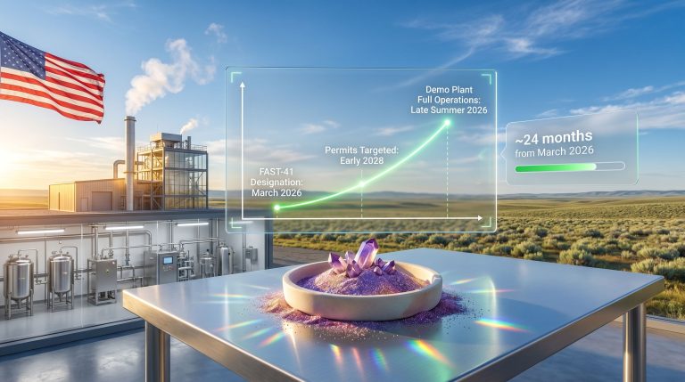 Rare Element Resources Bear Lodge permit timeline and demo plant delays infographic