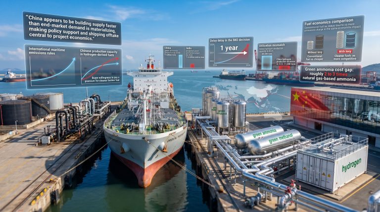 China green ship fuel deal infographic port tanker
