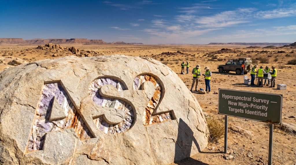 Askari Metals Ltd-AS2-AS2 hyperspectral survey in desert exploration