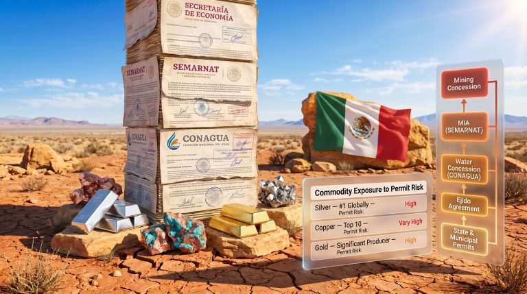 permits slow non-oil mining in Mexico bureaucracy