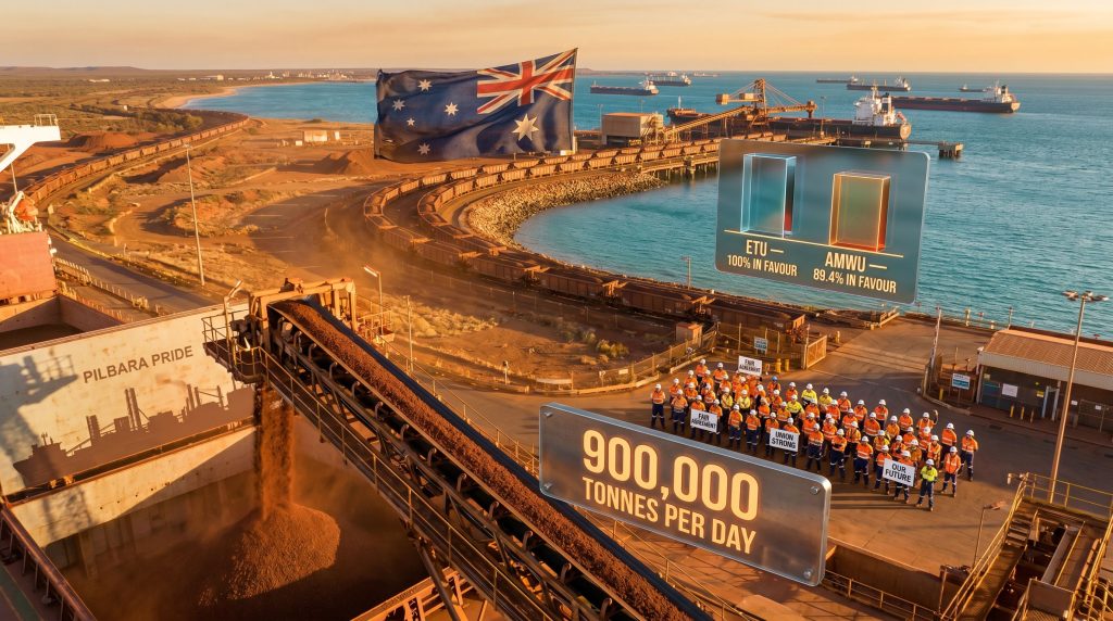 BHP workers strike at Port Hedland iron ore export hub