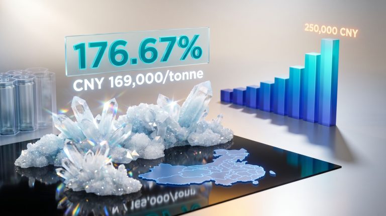lithium prices in China surge 176.67%