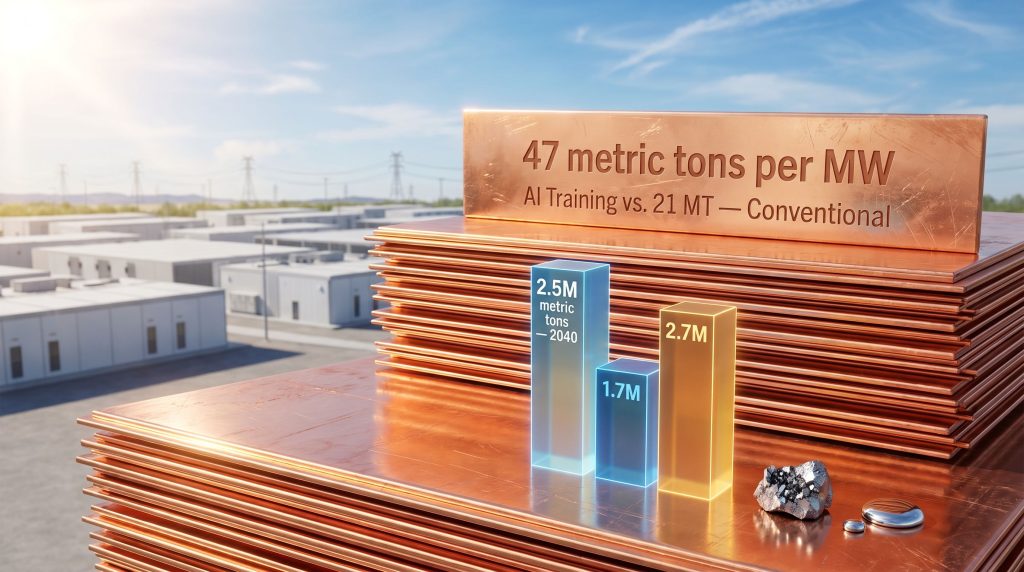 AI copper demand for data centers chart