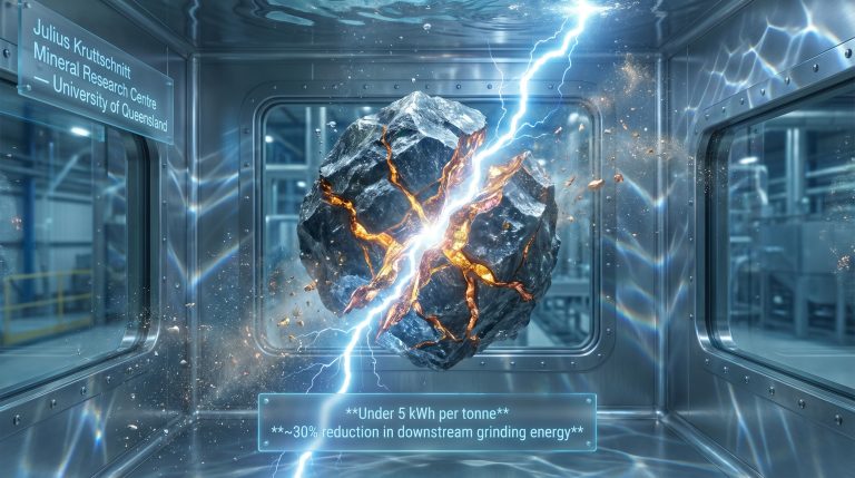 lightning that breaks rocks mining research experiment