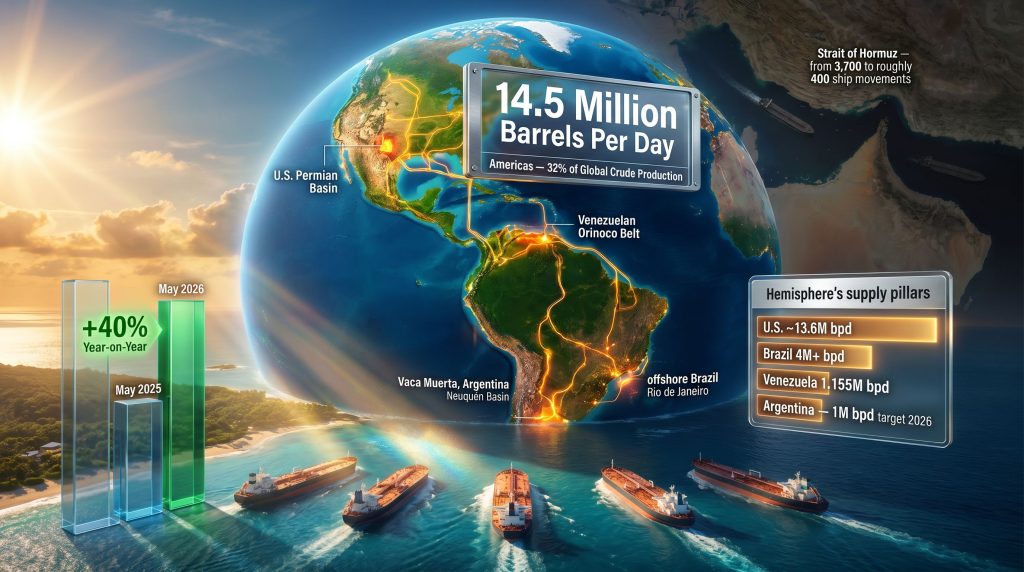 U.S. takeover of global energy flows map