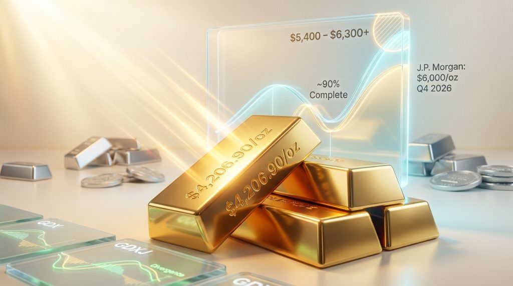 gold price forecast correction appears near completion chart