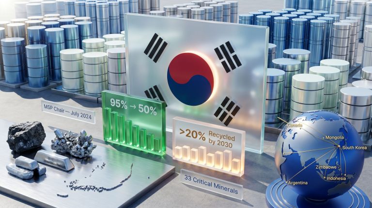 South Korea critical minerals strategy infographic