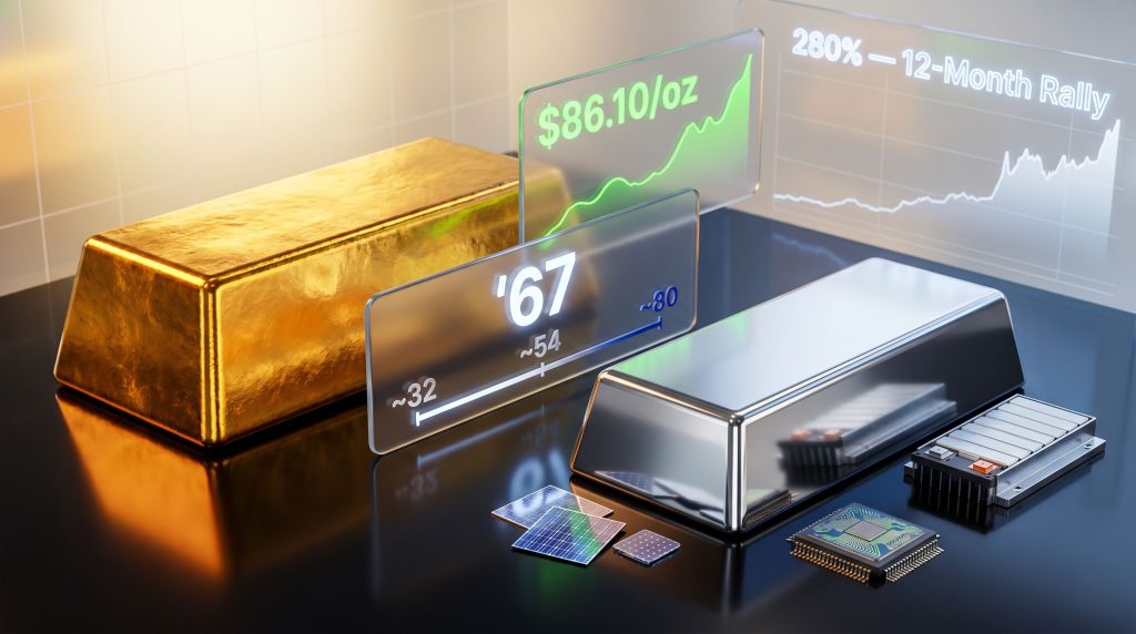 gold-silver ratio and silver price drop chart