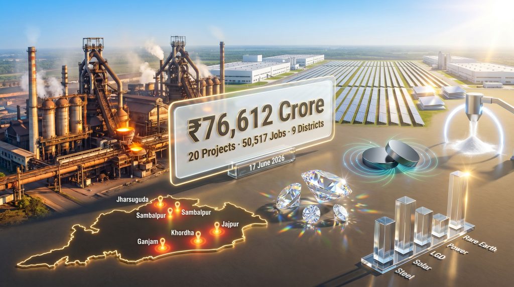Odisha approves ₹76,612 crore investment proposals infographic