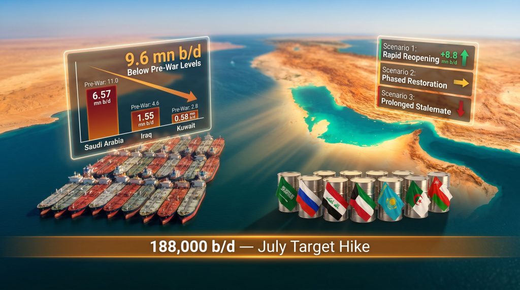 OPEC+ July target hike oil supply graphic