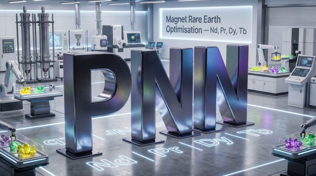Power Minerals Ltd-PNN-Magnet rare earth optimisation lab display