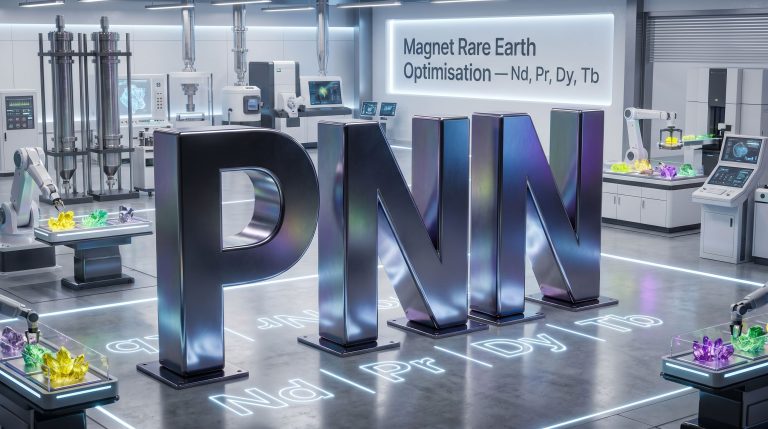 Power Minerals Ltd-PNN-Magnet rare earth optimisation lab display