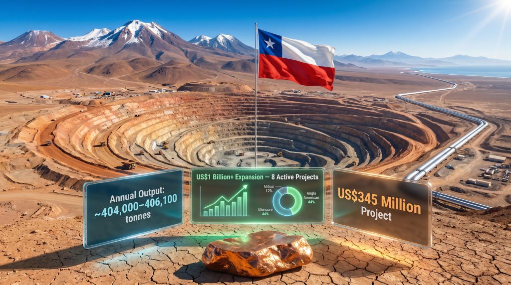 Collahuasi copper mining project in Chile expansion