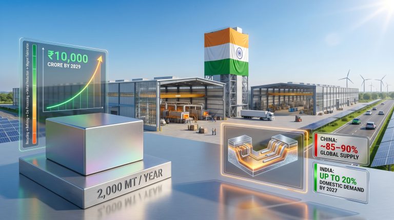 Lohum rare earth magnet plant in Uttar Pradesh infographic
