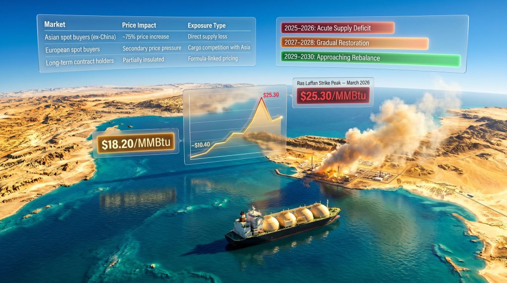 Uniper LNG prices volatility Iran war Asia Europe chart