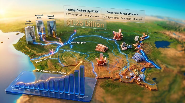 DRC infrastructure financing consortium investment map