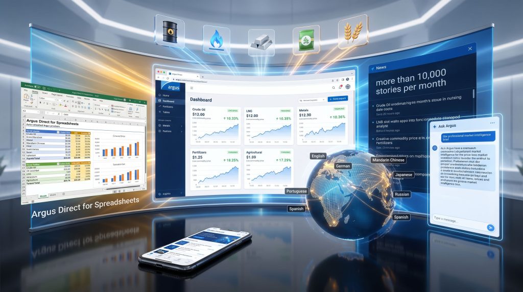 Argus Direct client portal market dashboard
