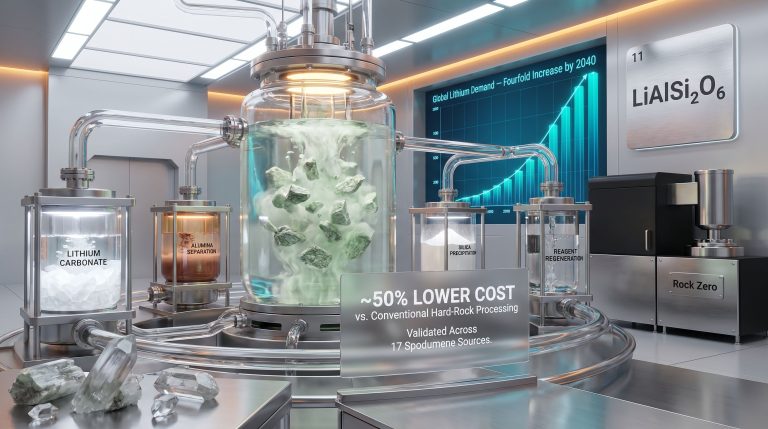 MIT lithium extraction from spodumene lab process visualization
