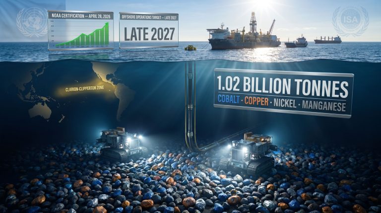 NOAA clears TMC Pacific seabed license near Mexico infographic
