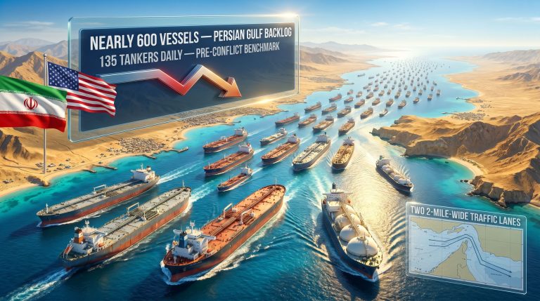 Strait of Hormuz reopening deal tanker backlog