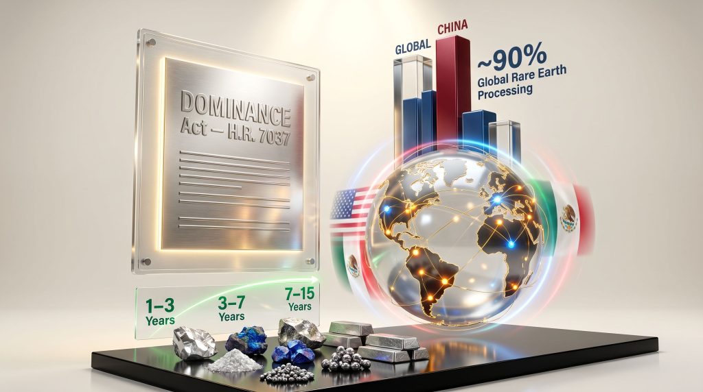 DOMINANCE Act critical minerals China dependence graphic