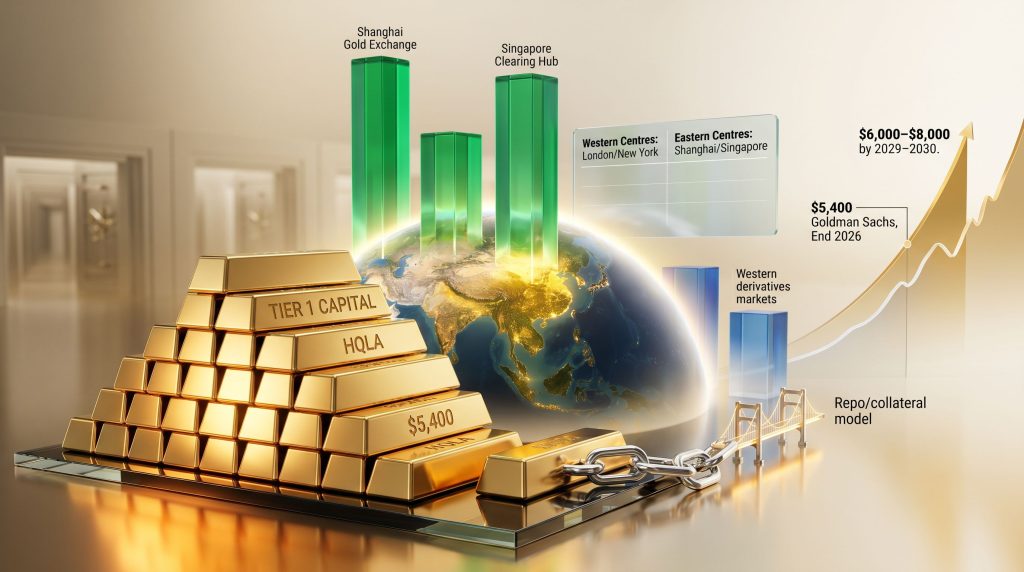 gold pricing power moving east infographic