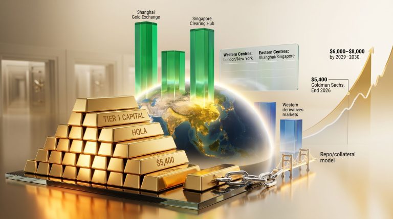 gold pricing power moving east infographic