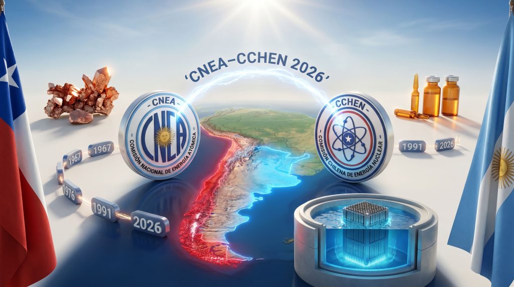 Chile and Argentina nuclear cooperation agreement illustration
