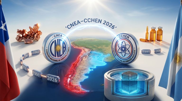 Chile and Argentina nuclear cooperation agreement illustration