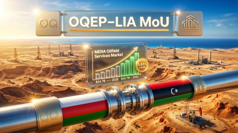 Oman OQEP Libyan Investment Authority oil and gas cooperation deal illustration