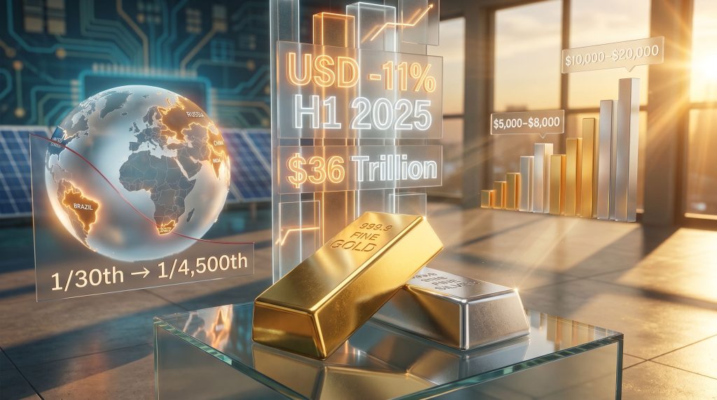 gold and silver market suppression and dollar collapse chart