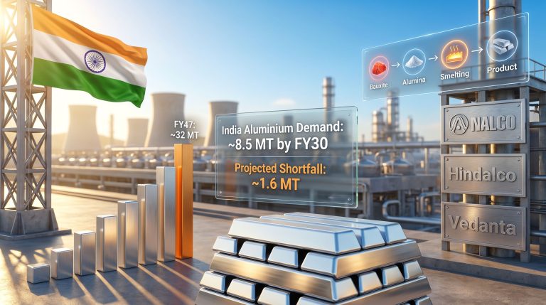 India aluminium capacity expansion demand supply gap infographic