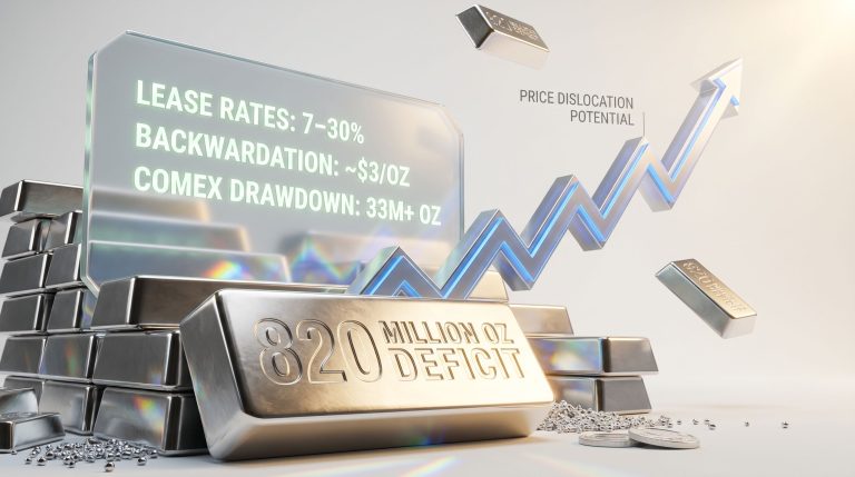 silver physical market squeeze price surge infographic