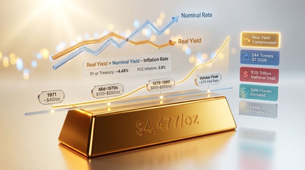 why is gold rising when rate hike odds rise infographic