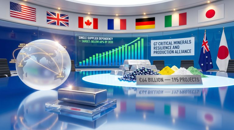 G7 critical minerals supply chain plan meeting display