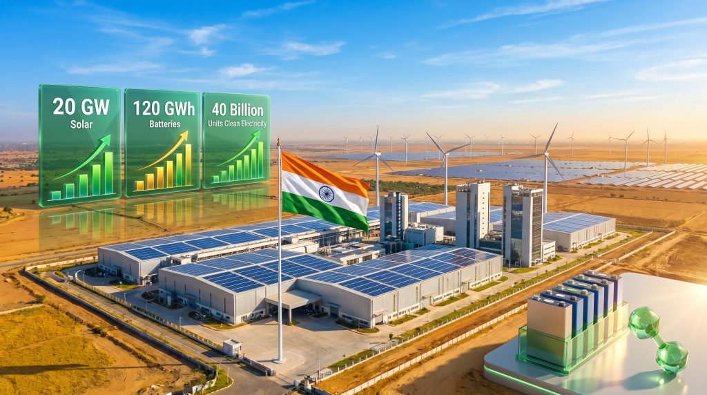 Reliance energy supercycle renewable investments solar battery expansion
