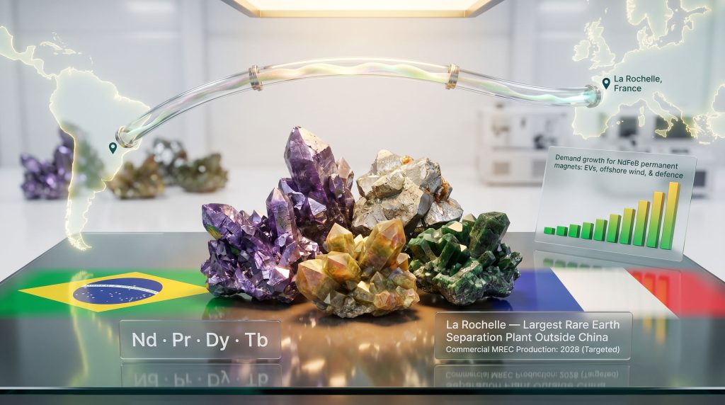 Solvay and Viridis rare earth supply agreement illustration