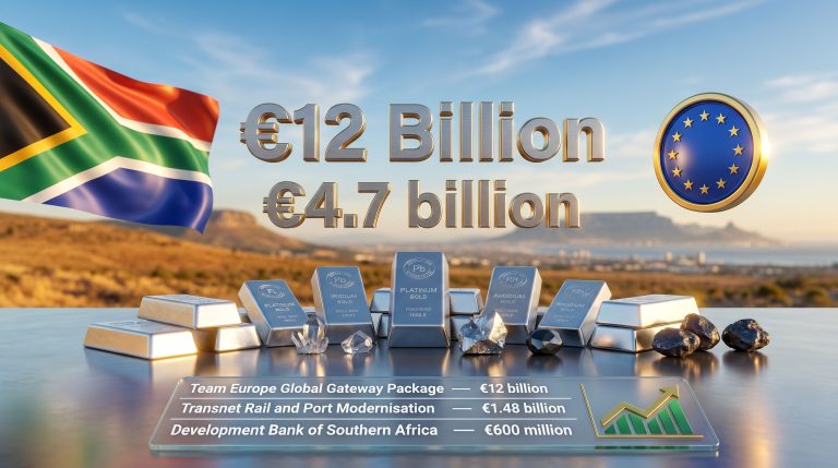 EU investment in South Africa critical minerals infographic