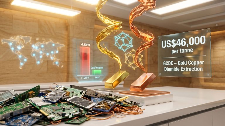 University of Edinburgh gold extraction from e-waste infographic